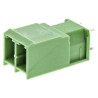 Phoenix Contact Pluggable Terminal Block 2-Contact 7.62 mm Pitch 1 Row 630V 20A Green Housing Polybutylene 1804687