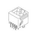 Molex RJ11 Female Modular Jack Connector, Through Hole Mount, Cat3 Unshielded Vertical 2 Port 1 Way RJ11