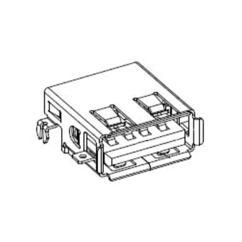 Molex Right Angle Panel Female 1 Port USB Type A USB Connector USB 2.0 482580002