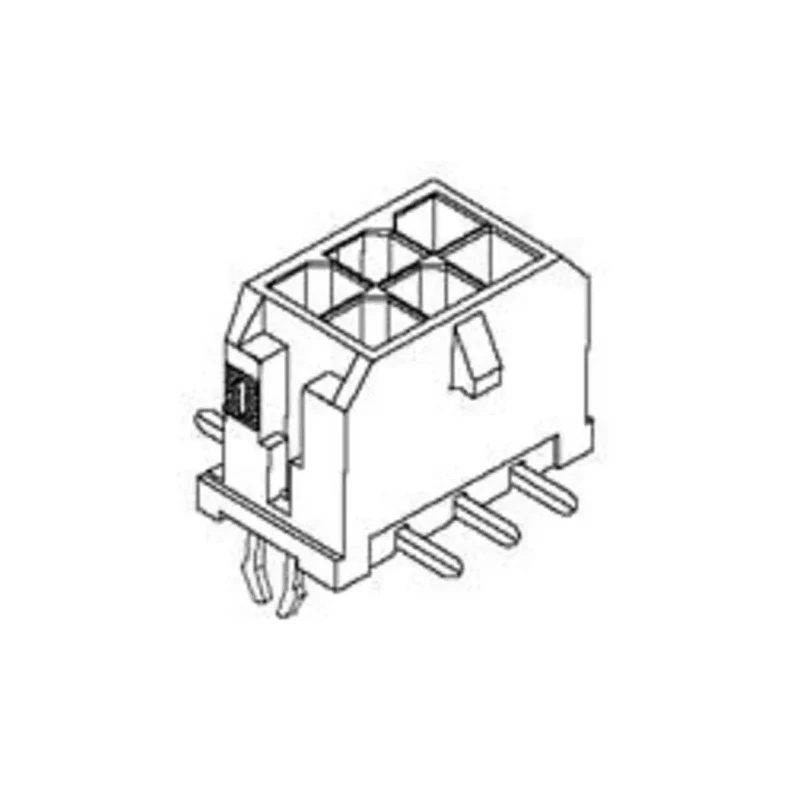 Molex Micro-Fit 3.0 Series Straight Surface PCB Header, 6 Contacts, 3 mm Pitch, 2 Row, Shrouded 430450615