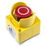 ABB 1SFA Series Surface Mount Pull Release Emergency Stop Push Button, 2 NC Contacts, IP66/IP67/IP69K, Plastic CEPY1-2002