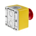 ABB 1SFA Series Twist Release Emergency Stop Push Button Surface Mount 30 mm Cutout 2 NC Contacts IP66 IP67 IP69K CEPY1-1001