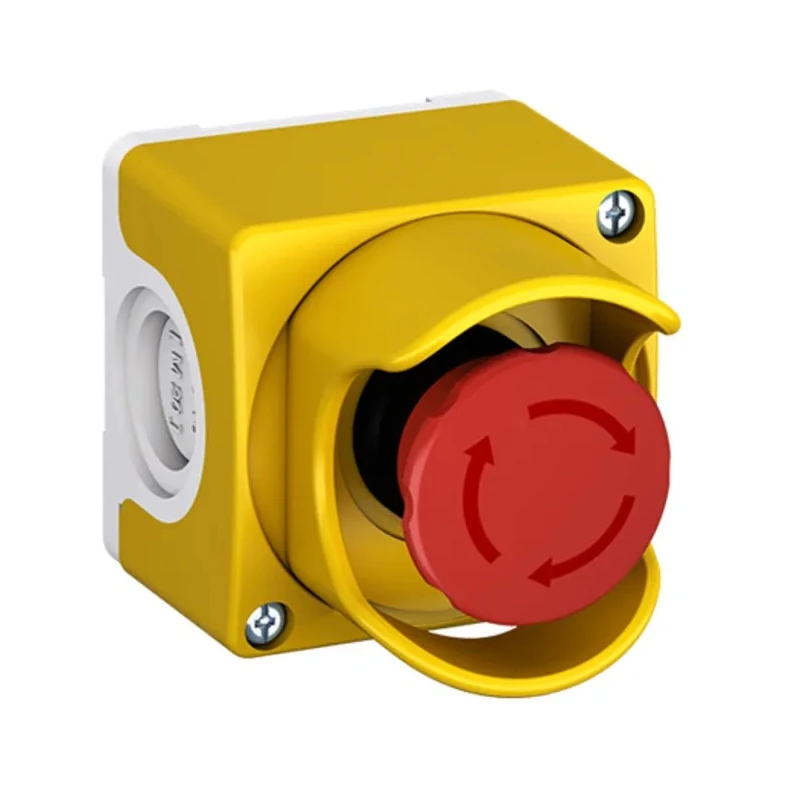 ABB 1SFA Series Twist Release Emergency Stop Push Button Surface Mount 30 mm Cutout 2 NC Contacts IP66 IP67 IP69K CEPY1-1001