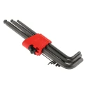Wera 9 Piece L Metric Hex Key Set with Hex-Plus Profile, Hex Ball End, Sizes 1.5 to 10 mm 05022086001