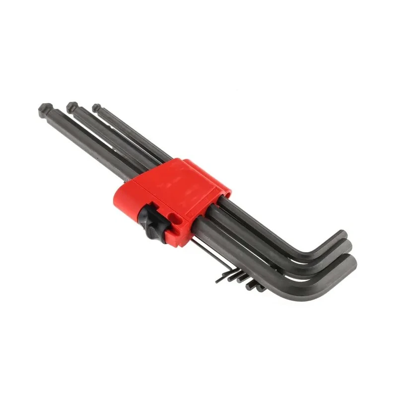 Wera 9 Piece L Metric Hex Key Set with Hex-Plus Profile, Hex Ball End, Sizes 1.5 to 10 mm 05022086001