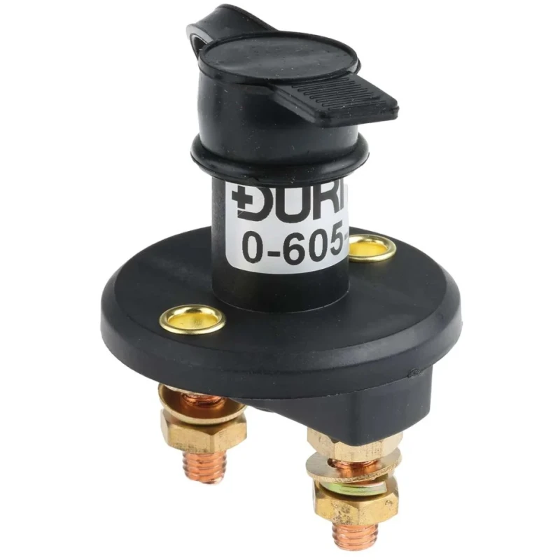 RS PRO 2-Pole Panel Mount Battery Isolator Switch IP43 100A 24V Rotary Switch 325-4840