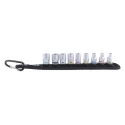 Wera 9-Piece 1/4 in Zyklop Socket Set with Square Drive, Sizes 5 mm to 13 mm 05003883001