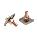 WJ Furse Copper Earth Clamp Tape Bonding Clamp Max. Conductor Size 120 mm² Nominal Rod Diameter 10 mm Width 26 mm 153-2956