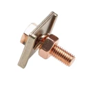 WJ Furse Copper Earth Clamp Tape Bonding Clamp Max. Conductor Size 120 mm² Nominal Rod Diameter 10 mm Width 26 mm 153-2956