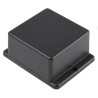 RS PRO Flanged Grey ABS Enclosure with Grey Lid IP40, 43.5 mm x 100.6 mm x 80.6 mm IP40