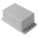 RS PRO Flanged White ABS Enclosure with White Lid, IP40, 50.5 mm x 127 mm x 70.6 mm IP40
