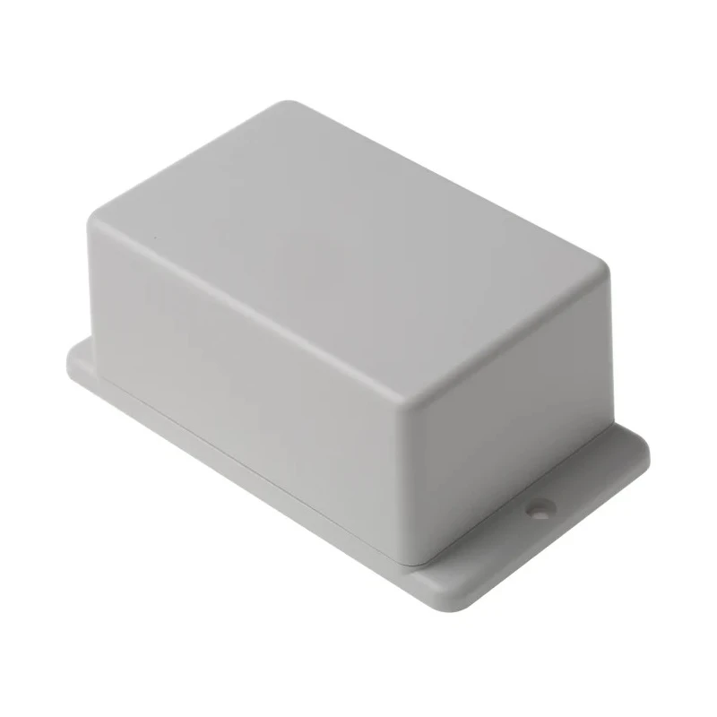 RS PRO Flanged White ABS Enclosure with White Lid, IP40, 50.5 mm x 127 mm x 70.6 mm IP40