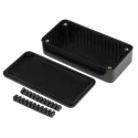 RS PRO Black Lid ABS Enclosure IP54 25 mm x 100 mm x 50 mm IP54