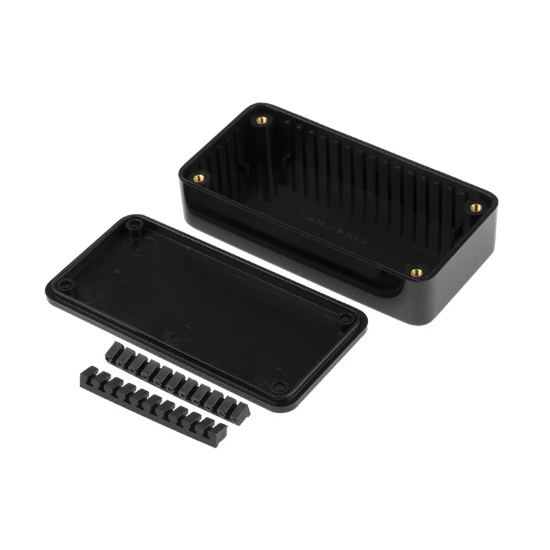 RS PRO Black Lid ABS Enclosure IP54 25 mm x 100 mm x 50 mm IP54
