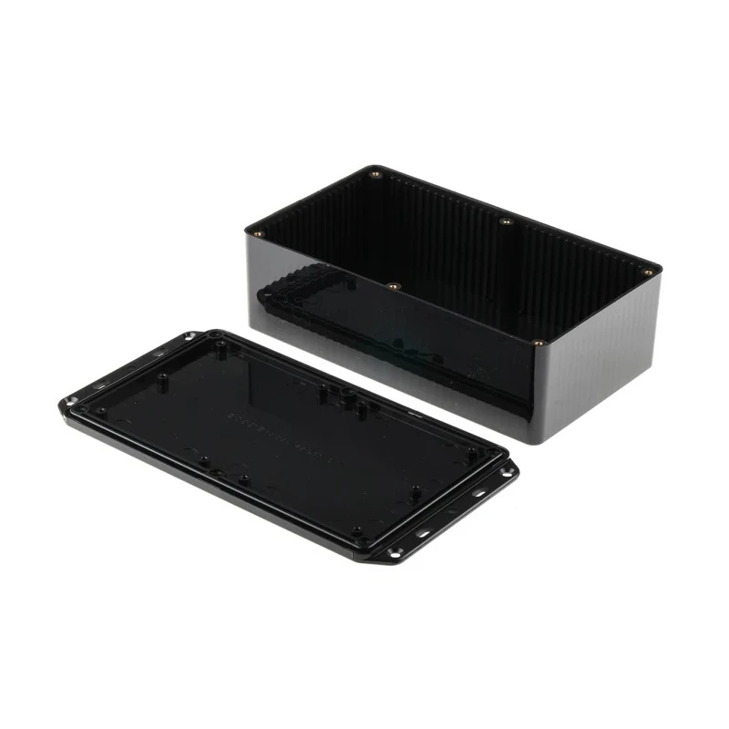 CAMDENBOSS RS PRO Flanged Black Black Lid ABS Enclosure IP54 61 mm x 210 mm x 112 mm 153-3684