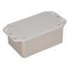 RS PRO Flanged Grey Grey Lid ABS Enclosure IP54 39.5 mm x 108.2 mm x 58.2 mm IP54