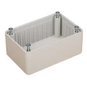 RS PRO Flanged Grey Grey Lid ABS Enclosure IP54 39.5 mm x 108.2 mm x 58.2 mm IP54