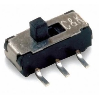C & K Surface Mount SPDT Latching Slide Switch 6V DC 300mA 8.5mm Length Nylon Actuator JS102011SCQN