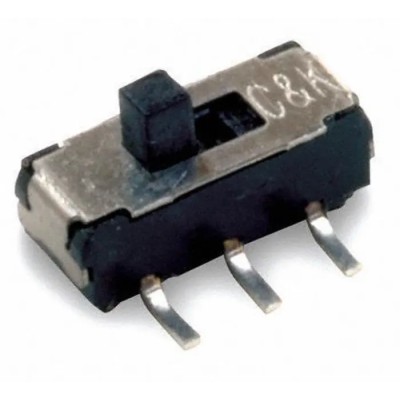 C & K Surface Mount SPDT Latching Slide Switch 6V DC 300mA 8.5mm Length Nylon Actuator JS102011SCQN