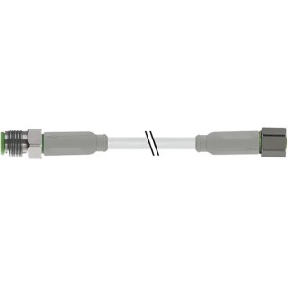 RS PRO Male 4 Way Straight to Female 4 Way Straight Sensor Actuator Cable 2m 30V ac 154-7775
