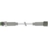RS PRO Male 4 Way Straight to Female 4 Way Straight Sensor Actuator Cable 2m 30V ac 154-7775