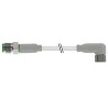 RS PRO Male 4 Way Right Angle to Female 4 Way Straight Sensor Actuator Cable 5m 30V AC PVC Jacket Grey 154-7778