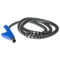 Essentra Spiral Cable Wrap Grey 20 mm Diameter 0.8 mm Wall Thickness 2 m Length SR 1723 Series POLYBAG-CABLEATER-20PPS-2-LC