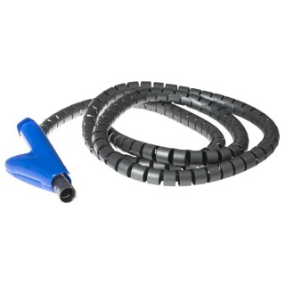Essentra Spiral Cable Wrap Grey 20 mm Diameter 0.8 mm Wall Thickness 2 m Length SR 1723 Series POLYBAG-CABLEATER-20PPS-2-LC