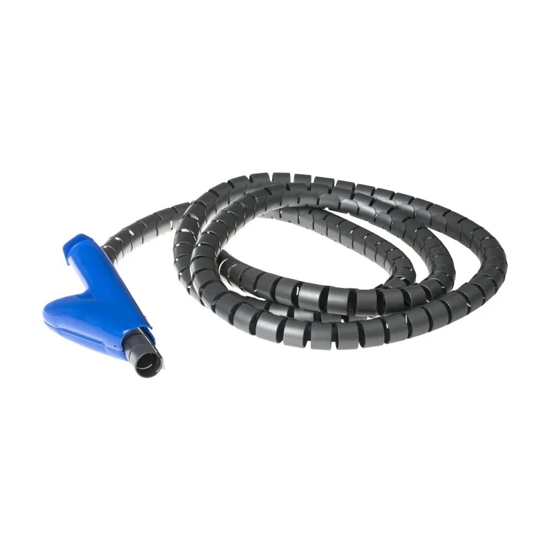 Essentra Spiral Cable Wrap Grey 20 mm Diameter 0.8 mm Wall Thickness 2 m Length SR 1723 Series POLYBAG-CABLEATER-20PPS-2-LC