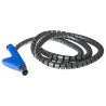 Essentra Spiral Cable Wrap Grey 20 mm Diameter 0.8 mm Wall Thickness 2 m Length SR 1723 Series POLYBAG-CABLEATER-20PPS-2-LC