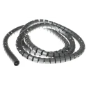 Essentra Spiral Cable Wrap Grey 20 mm Diameter 0.8 mm Wall Thickness 2 m Length SR 1723 Series POLYBAG-CABLEATER-20PPS-2-LC