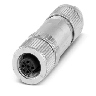 Phoenix Contact Industrial Circular Connector Cable Mount Socket Female, 2 Contacts, M12, IP65/IP67, Zinc Housing 1424680