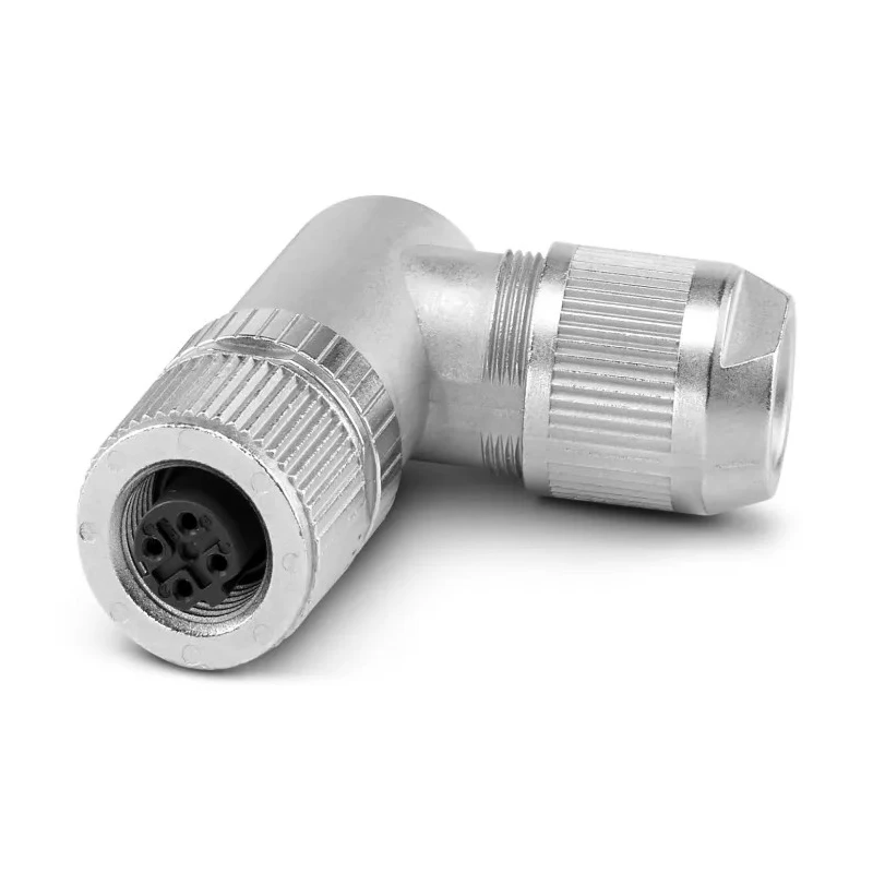 Phoenix Contact Industrial Circular Connector 4 Contacts, Cable Mount, Socket Female, M12, IP65/IP67, Zinc Housing 1424685