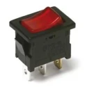 C & K SPST On-Off On-Off Rocker Switch Snap-in, Polyamide 66 Housing, 10A 250V AC, IP65 DA102J12S202DQF