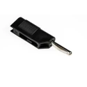 Hirschmann Test & Measurement Black Male Banana Plug 4 mm Connector Screw Termination 60V dc 30A Nickel Plating 930435100
