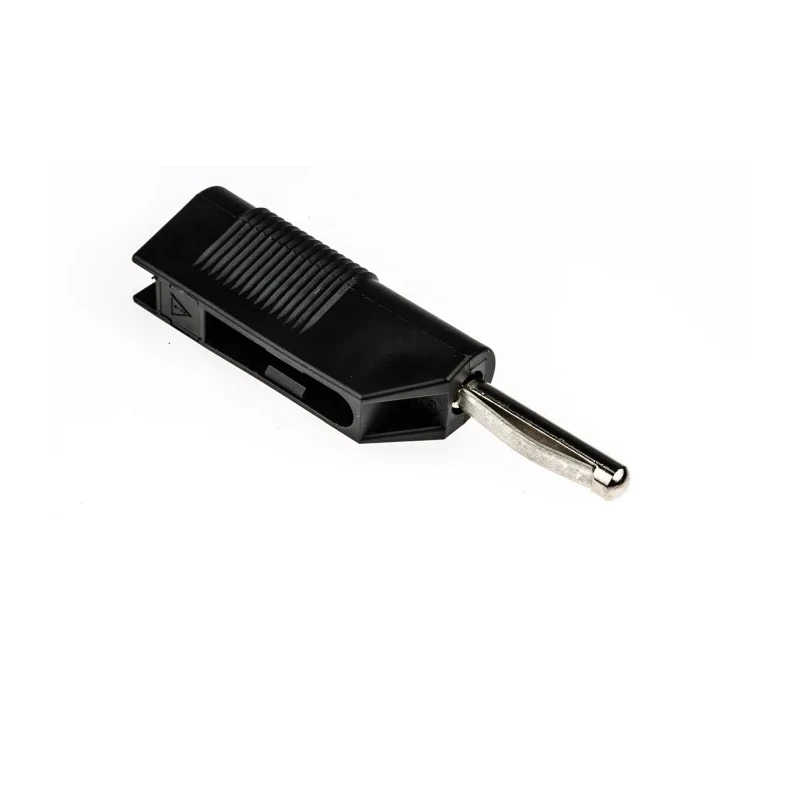 Hirschmann Test & Measurement Black Male Banana Plug 4 mm Connector Screw Termination 60V dc 30A Nickel Plating 930435100