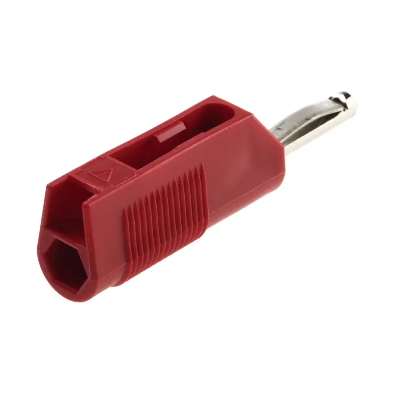 Hirschmann Test & Measurement Red Male Banana Plug 4 mm Connector Screw Termination 60V DC 30A Nickel Plating 930435101