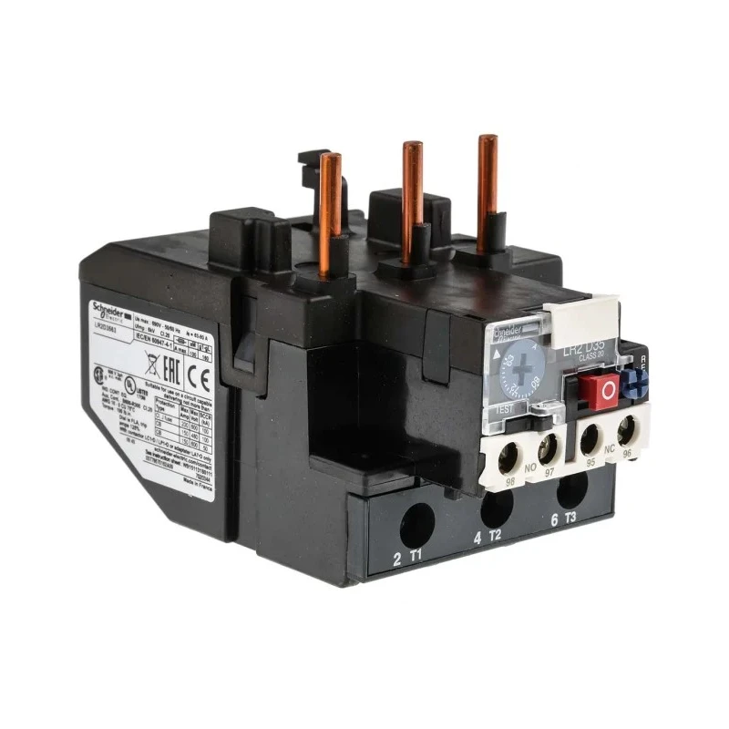 Schneider Electric TeSys Thermal Overload Relay 1 NO/1 NC, 63A, 80 A F.L.C, 80A Contact Rating, 37 kW, 6kV LR2D3563