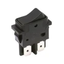 C & K DPST On-Off Latching Rocker Switch Panel Black Nylon Housing 16A 250V AC 48V DC DF62J12S2AHQA