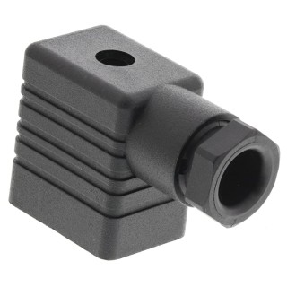 Hirschmann Solenoid Valve Connector 2P+E DIN 43650 B 16A Current 250 V AC/DC 932987100 GMN 209 NJ black