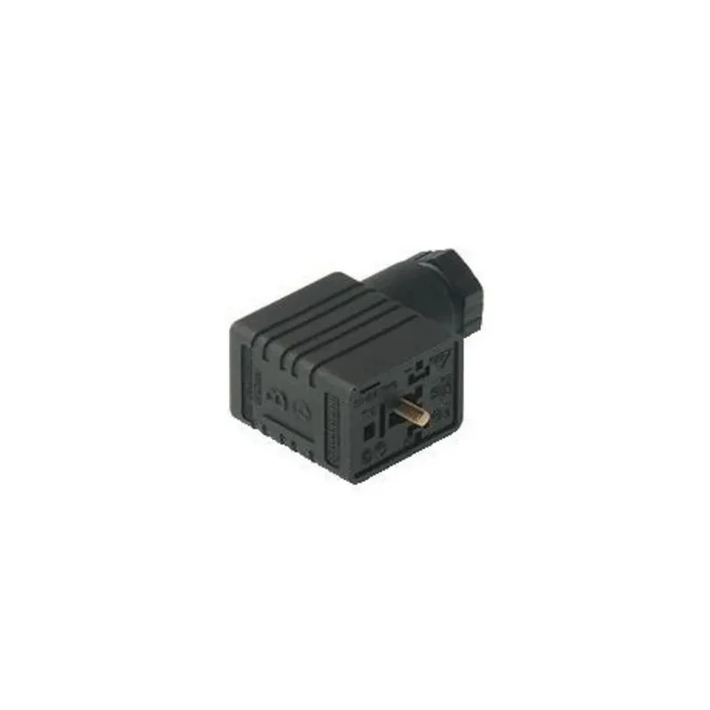 Hirschmann Solenoid Valve Connector 2P+E DIN 43650 B 16A Current 250 V AC/DC 932987100 GMN 209 NJ black