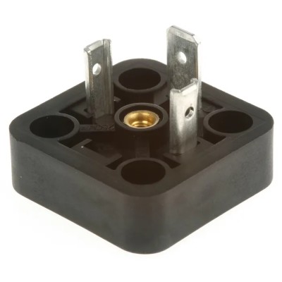 Hirschmann GSA 2P+E DIN 43650 A Solenoid Valve Connector Male, 400 V AC/DC, 16A Current, IP65 Rated 932967100 GSA 2000 N