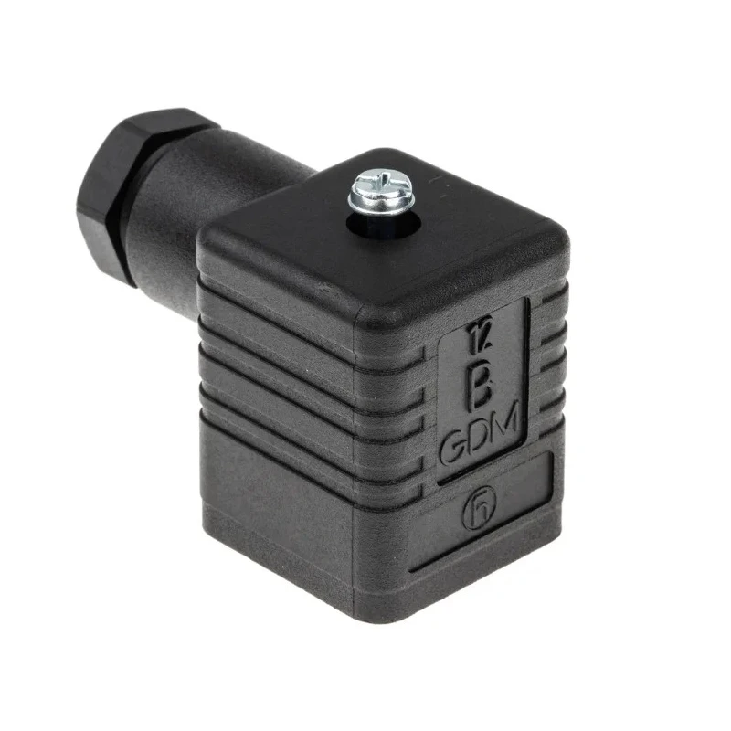 Hirschmann GDM 3P+E DIN 43650 A Solenoid Valve Connector Female, 16A Current, 250 V AC/DC 931969100 GDM 3009 black