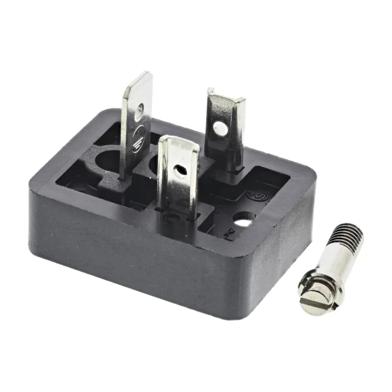 Hirschmann 2P+E DIN 43650 B Solenoid Valve Connector 16A 250V AC/DC GSN 20 932421100 932421100 GSN 20