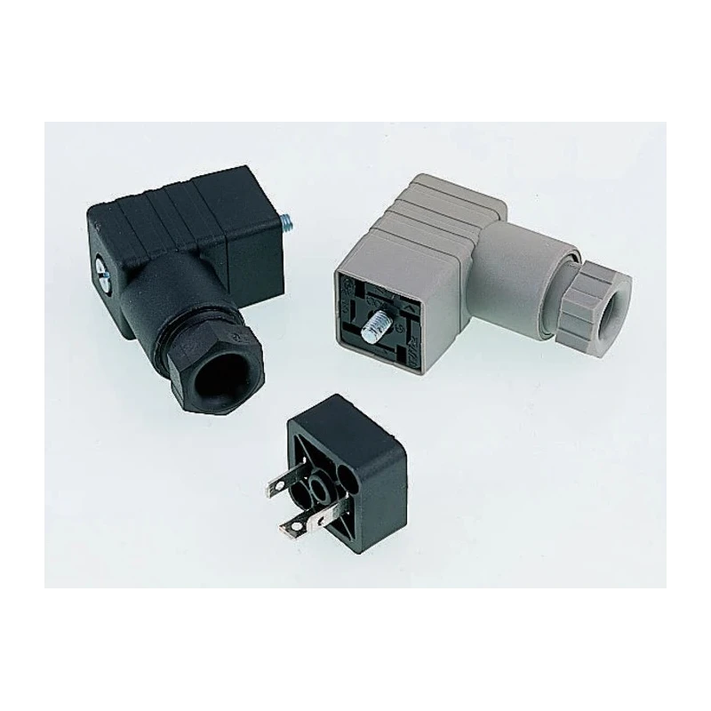 Hirschmann Solenoid Valve Connector 2P+E DIN 43650 C, 4A, 250V AC/DC, IP65, Screw Mount 933117100 GSSA 200