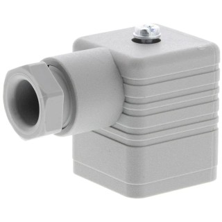 Hirschmann Solenoid Valve Connector GDM Series GDM 2P+E DIN 43650 A, 250V Voltage, 16A Current 931965106 GDM 2009 grey