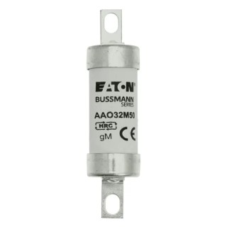 Eaton 32A British Standard Fuse A2 500V, 85x21x21 mm High Rupture Capacity AAO32M50