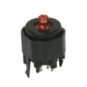 C & K K12 Series Momentary Push Button Switch, PCB Mount, SPST, IP40, Black Actuator, 30 V dc, Model K12GO BK 1.5 3.5/7N