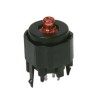 C & K K12 Series Illuminated Push Button Switch, Momentary, PCB Mount, SPST, Red LED, IP40, 30V dc K12PLRD1.55N LV352