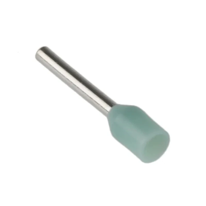 RS PRO Insulated Crimp Bootlace Ferrule, 8 mm Pin Length, 1.1 mm Pin Diameter, Turquoise, German Type, 22 AWG Wire 157-1222